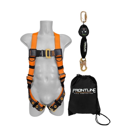 Frontline Combat Compliance Kit - Harness, 6' SRL and Drawstring Bag K100-RPW061S
